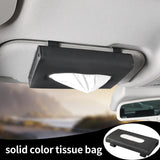 Car Mounted Tissue Box. Fashion Sunshade Style with Pull-Out Tissue Design