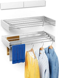 Wall-Mounted Clothes Drying Rack: Space-Saving, Sturdy & Easy to Install for Efficient Drying