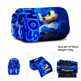Sonic Kids' School Backpack – Cartoon Design with Zipper Closure & Shoulder Straps