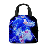 Sonic Kids' School Backpack – Cartoon Design with Zipper Closure & Shoulder Straps