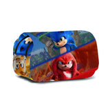 Sonic Kids' School Backpack – Cartoon Design with Zipper Closure & Shoulder Straps