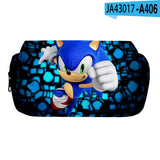 Sonic Kids' School Backpack – Cartoon Design with Zipper Closure & Shoulder Straps