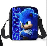 Sonic Kids' School Backpack – Cartoon Design with Zipper Closure & Shoulder Straps