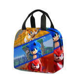Sonic Kids' School Backpack – Cartoon Design with Zipper Closure & Shoulder Straps