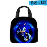 Sonic Kids' School Backpack – Cartoon Design with Zipper Closure & Shoulder Straps