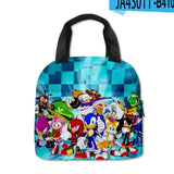 Sonic Kids' School Backpack – Cartoon Design with Zipper Closure & Shoulder Straps