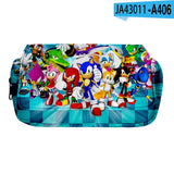 Sonic Kids' School Backpack – Cartoon Design with Zipper Closure & Shoulder Straps