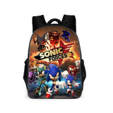 Sonic Kids' School Backpack – Cartoon Design with Zipper Closure & Shoulder Straps