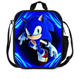 Sonic Kids' School Backpack – Cartoon Design with Zipper Closure & Shoulder Straps